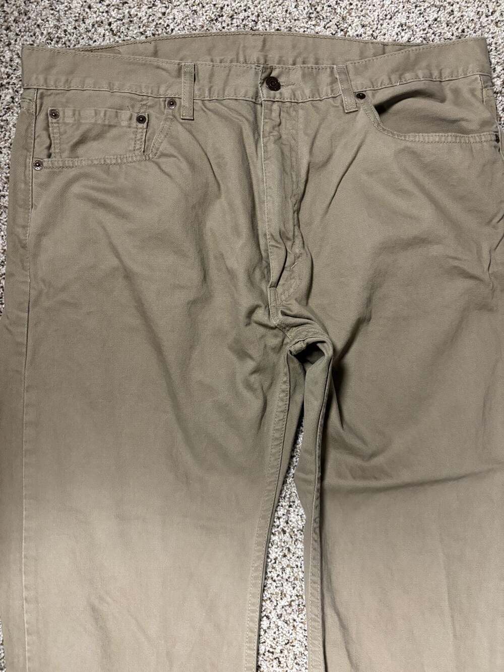 Levi's 505 Regular Straight Fit Khaki Jeans Pants Men's Size 40x30